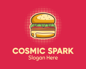 Pop Art Burger  logo design