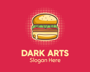 Pop Art Burger  logo design