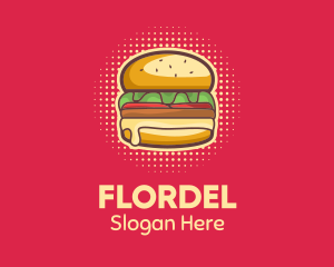 Pop Art Burger  logo design