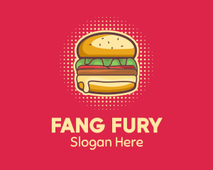 Pop Art Burger  logo design