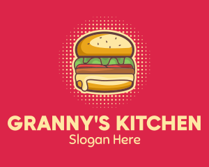 Pop Art Burger  logo design