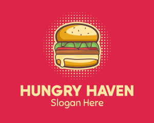 Pop Art Burger  logo design