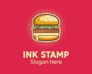 Pop Art Burger  logo design