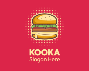 Pop Art Burger  logo design