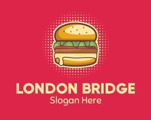 Pop Art Burger  logo design