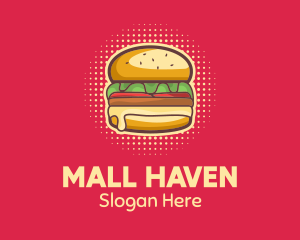 Pop Art Burger  logo design