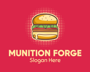 Pop Art Burger  logo design