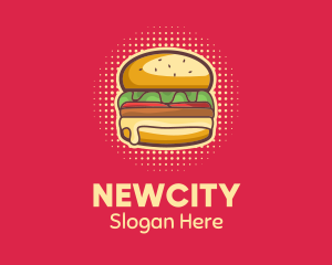 Pop Art Burger  logo design