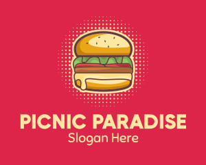 Picnic - Pop Art Burger logo design
