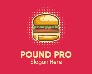 Pop Art Burger  logo design