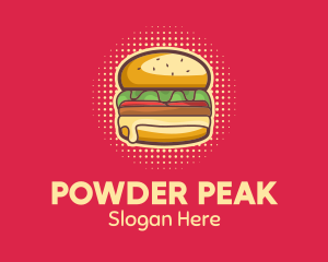 Pop Art Burger  logo design