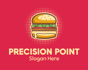 Pop Art Burger  logo design