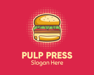 Pop Art Burger  logo design