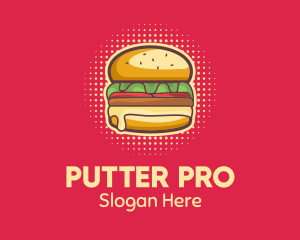 Pop Art Burger  logo design