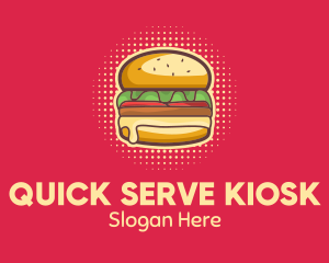 Pop Art Burger  logo design