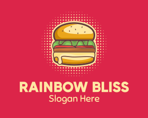 Pop Art Burger  logo design