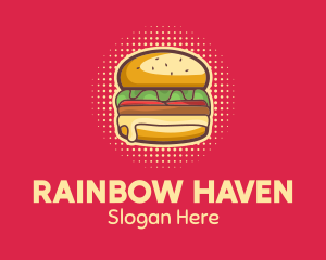 Pop Art Burger  logo design