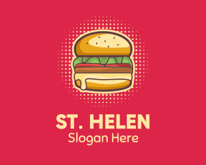 Pop Art Burger  logo design