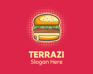 Pop Art Burger  logo design