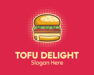 Pop Art Burger  logo design