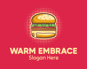 Pop Art Burger  logo design