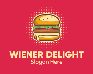 Pop Art Burger  logo design