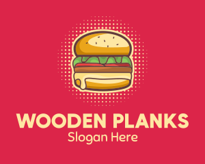 Pop Art Burger  logo design