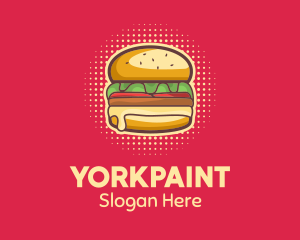 Pop Art Burger  logo design