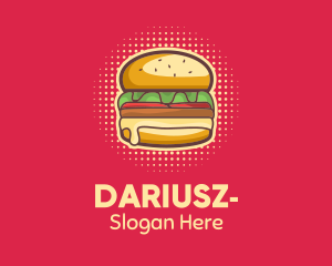 Fast Food - Pop Art Burger logo design