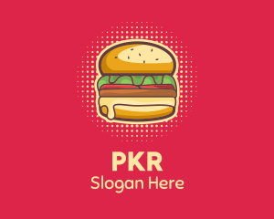 Pop Art Burger  logo design