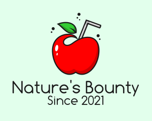 Natural Apple Juice  logo design