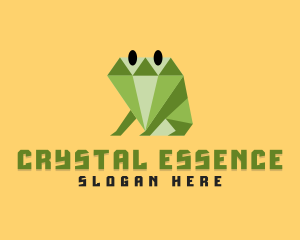 Mineral - Diamond Frog Amphibian logo design