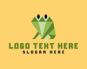 Jewel - Diamond Frog Amphibian logo design