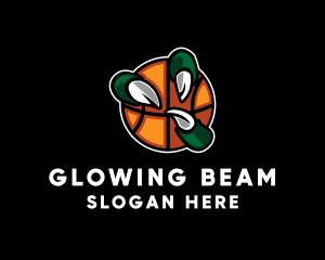 Basketball Claw Grab logo design