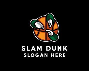 Basketball - Basketball Claw Grab logo design