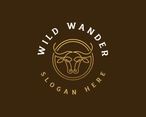 Elegant Wild Bull logo design