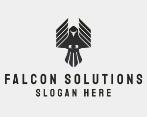 Falcon - Flying Falcon Bird logo design