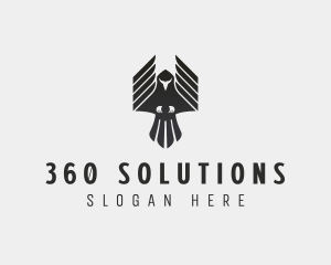 Flying Falcon Hawk logo design