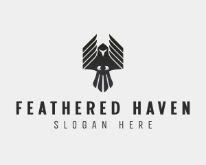 Flying Falcon Hawk logo design