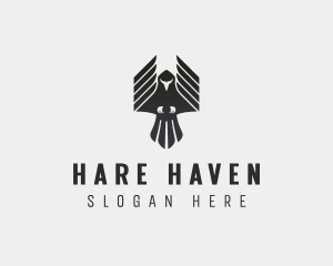 Flying Falcon Hawk logo design