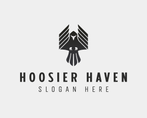 Flying Falcon Hawk logo design