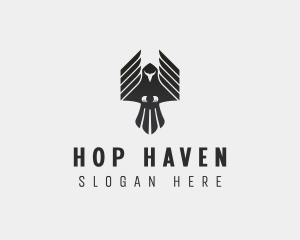 Flying Falcon Hawk logo design