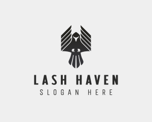 Flying Falcon Hawk logo design