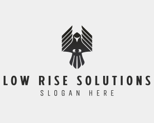 Flying Falcon Hawk logo design