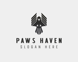 Flying Falcon Hawk logo design