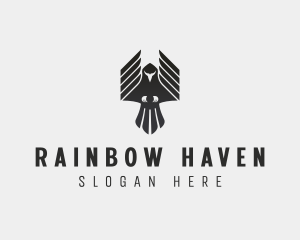 Flying Falcon Hawk logo design