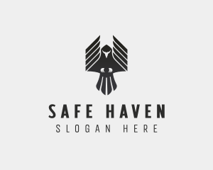 Flying Falcon Hawk logo design