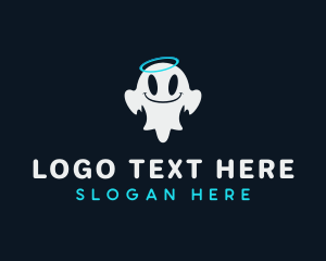 Ghost - Cute Ghost Spirit logo design