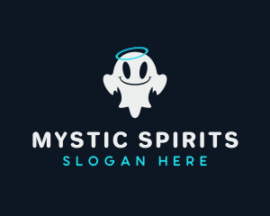 Cute Ghost Spirit logo design