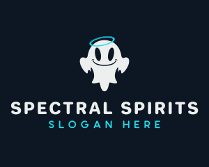 Cute Ghost Spirit logo design